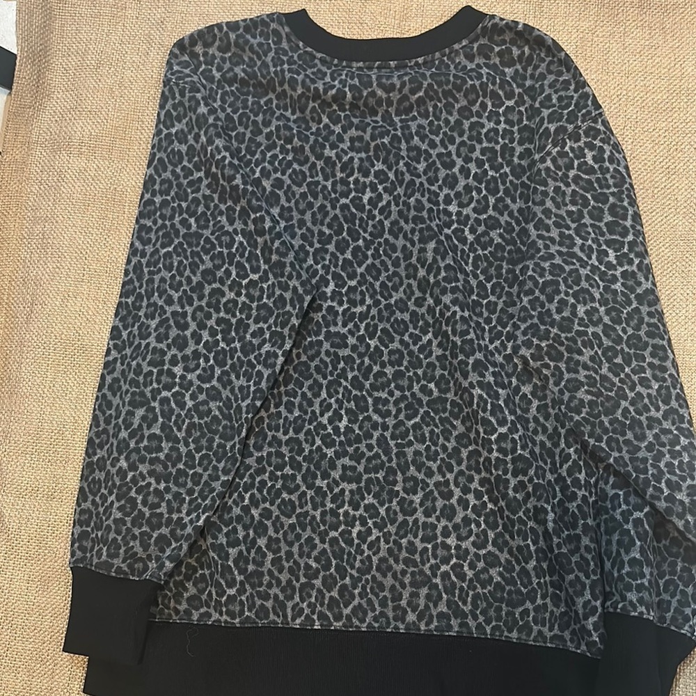 Michael Kors Black and Gray Graphic Sweatshirt - Picture 6 of 6
